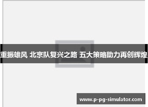 重振雄风 北京队复兴之路 五大策略助力再创辉煌